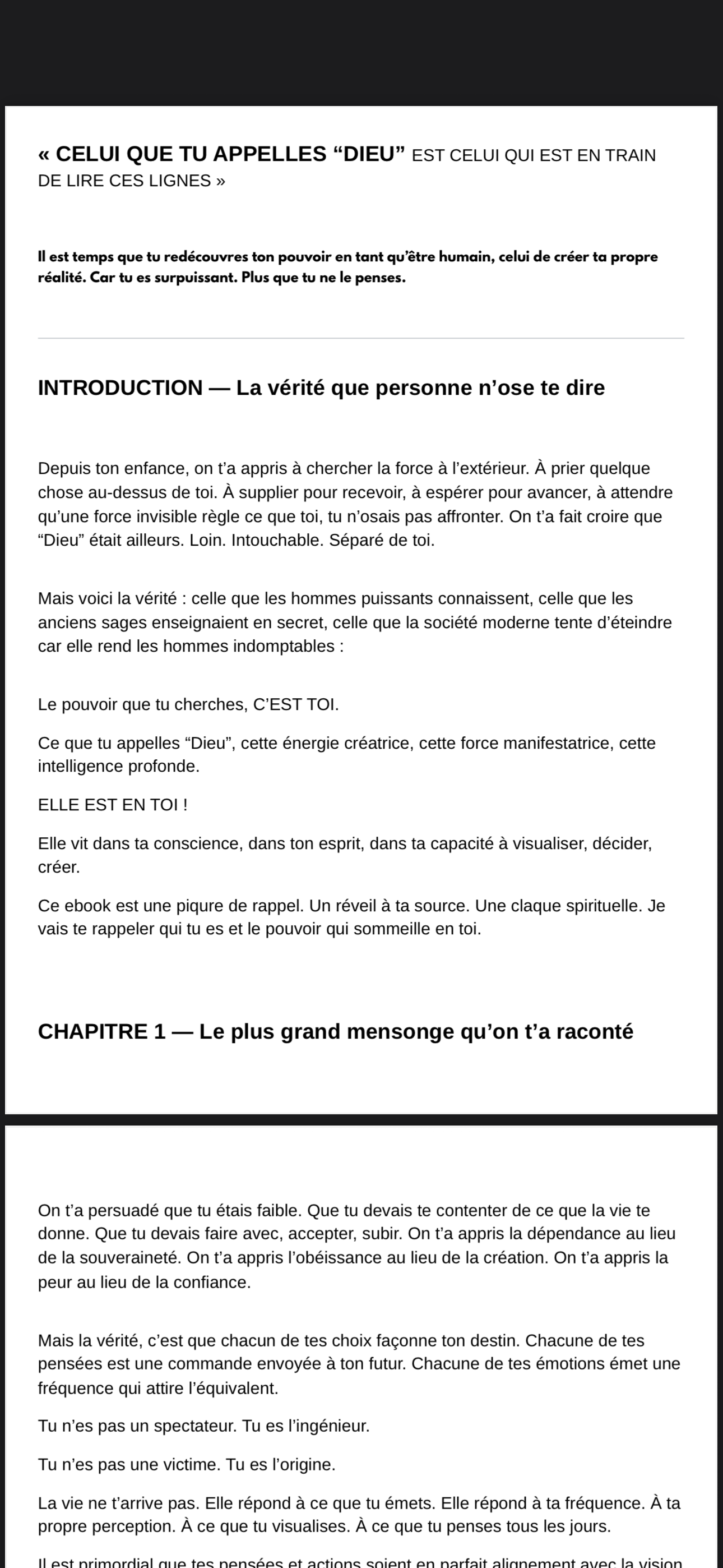 "CELUI QUE TU APPELLES DIEU LIT CES LIGNES EN CE MOMENT MÊME - RETROUVE TON POUVOIR DE MANIFESTATION"By CallMeNarcice
