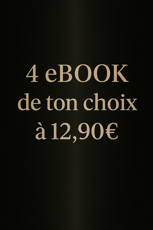 PACK : 4 Ebook à 12,90 euros